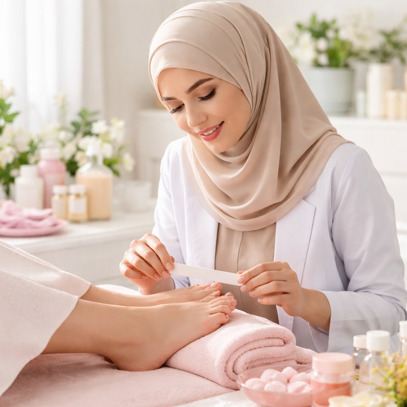 Pedicure training2 آموزش پدیکور در اصفهان