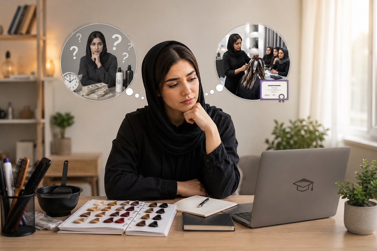 بررسی بازار کار رنگ مو