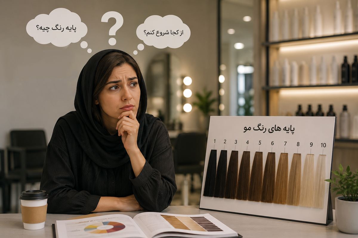 Types of hair color bases2 پایه رنگ مو